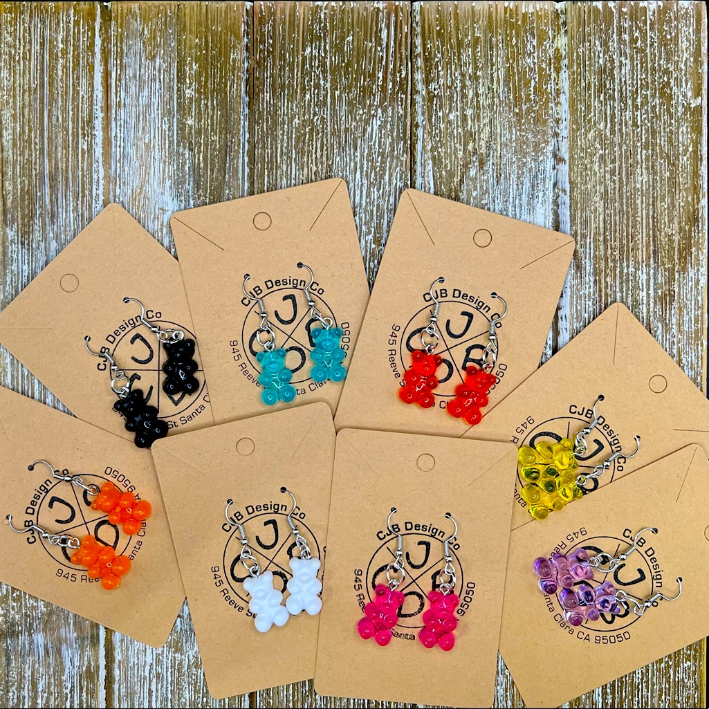 Gummy Bear Earringsadorable Custom Made By Cjb Design Co